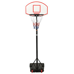 vidaXL Support de basket-ball Blanc 216-250 cm Polyéthylène