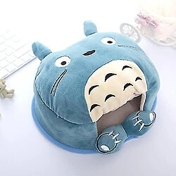 Universal Pousque de souris USB en peluche en peluche universelle avec garde-poignet - grand - tampon de souris en peluche Totoro hivernal