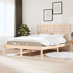 vidaXL Cadre de lit sans matelas 120x190 cm bois de pin massif