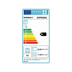 Four intégrable multifonction 73l 60cm a+ pyrolyse inox - dop8360a - DE DIETRICH