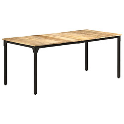 vidaXL Table à manger 180x90x76 cm Bois de manguier brut 