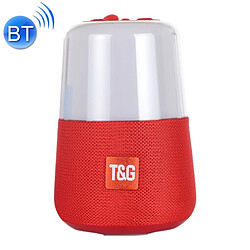 Wewoo Enceinte Bluetooth Haut-parleur stéréo V5.0 sans fil portable T & G TG168 avec poignéemicro intégrévoyant LED clignotantcarte TFdisque Uentrée AUX et FM rouge