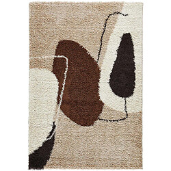 Jardindeco Tapis intérieur en polypropylène Vivara 1062 marron 120 x 160 cm.