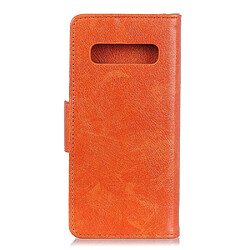 Avis Etui en PU se scinder orange pour votre Samsung Galaxy S10