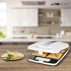 Grille-pain Sandwich Croque-Monsieur 4 plaques antiadhésives, 1200, Blanc, Bomann, ST 1472 CB