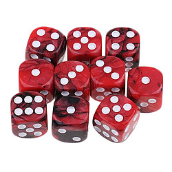 20pcs Dés à Jouer 6 Faces en Acrylique Dice D6 TRPG 16mm pour Jeux de Société