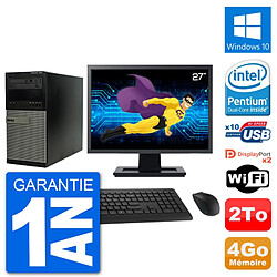 PC Tour Dell 7020 Ecran 27" Intel G3220 RAM 4Go Disque 2To Windows 10 Wifi - Occasion