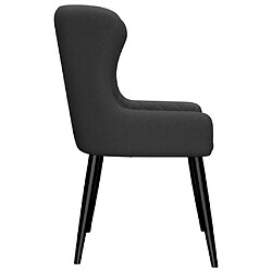 Avis vidaXL Chaises à manger lot de 2 noir tissu