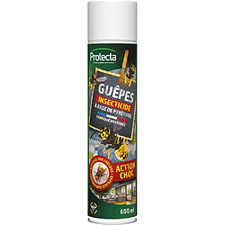 Protecta Insecticide guêpes et frelons aérosol longue portée 600 ml.