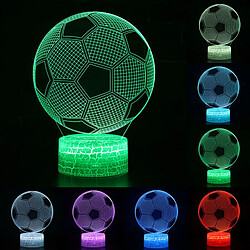 Universal Football Football 3D Vision Illusion Lampe de nuit Table Lampe de salle Décoration