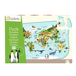 Ludendo Puzzle Planisphère 76 pièces