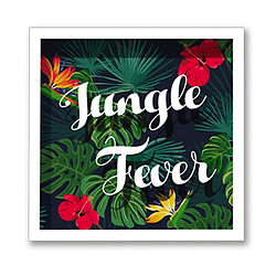 Sudtrading Cadre imprimé fleurs Double - 30 x 30 cm - Jungle fever