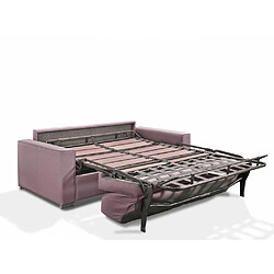 Avis Inside 75 Canapé convertible EXPRESS PREMIUM 120 cm sommier lattes RENATONISI matelas BULTEX velours old rose