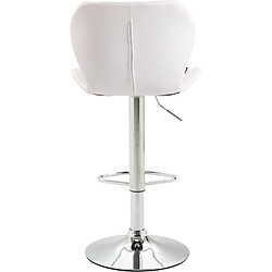 Non Tabouret de bar liège simili cuir chrome pas cher