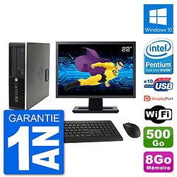 PC HP Compaq Pro 6300 SFF Ecran 22" G630 RAM 8Go Disque 500Go Windows 10 Wifi · Occasion 