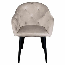 Paris Prix Fauteuil Design en Velours Glany 81cm Taupe