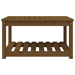 Acheter vidaXL Table de jardin marron miel 82,5x50,5x45 cm bois massif de pin