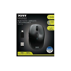 Souris sans fil Bluetooth Port Designs Noir