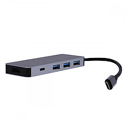 TNB Hub USB C T nB 6 en 1 IClick Gris sidéral