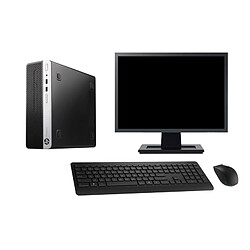 PC HP 400 G4 SFF Ecran 27" Intel G4400 RAM 32Go Disque Dur 500Go Windows 10 Wifi · Occasion 