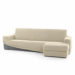 Chaise longue avec bras droit court Sofaskins NIAGARA 210 - 340 cm - Beige