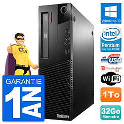 PC Lenovo ThinkCentre M93p SFF Intel G3220 RAM 32Go Disque 1To Windows 10 Wifi · Occasion 