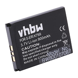 vhbw Li-Ion batterie 900mAh (3.7V) pour portable téléphone Smartphone SonyEricsson K310c, K310i, K510a, K510c, K510i, K600, K600i, K608i comme BST-37. 