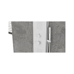 Karag Colonne de douche hydromassante SUE en aluminium 140x20x6,5 cm