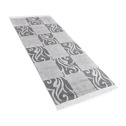 Vidal Tapis de couloir en laine 201x79 gris Darya