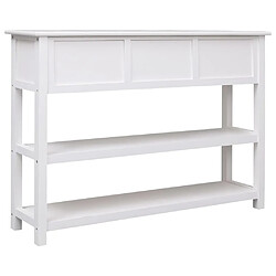 Acheter Maison Chic Buffet,Meuble de Rangement,commode pour salon,Cuisine Blanc 108x30x76 cm Bois de Paulownia massif -MN36192