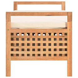 Avis Maison Chic Banc de rangement | Meuble de rangement d'Entrée | Coffres d'Intérieur 93x49x49 cm Bois de noyer massif -MN18244