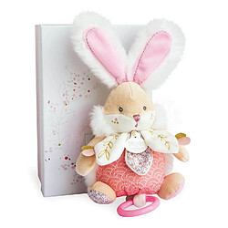 Peluche musicale Lapin de sucre rose - Doudou et compagnie