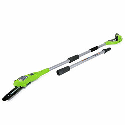 Greenworks Scie à perche sans batterie 24 V G24PS20 20 cm 2000107