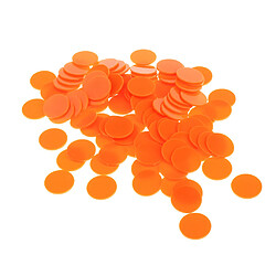 25MM barillet en plastique Coin Chip Money 100 barils un avion baril Boundless Orange pas cher