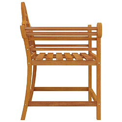 Maison Chic Lot de 2 Chaises de jardin,Fauteuil d'extérieur 91x62x94 cm Bois de teck solide -MN79185 pas cher