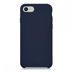 LaCoqueFrançaise Coque iPhone 7/8/ iPhone SE 2020 Silicone Liquide toucher doux, Anti Chocs Bleu Marine 