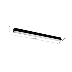 Luminaire Center Suspension Pinne Aluminium Noir 1 ampoule 150cm pas cher