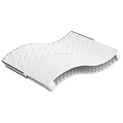 vidaXL Matelas à ressorts bonnell moyen 160x200 cm