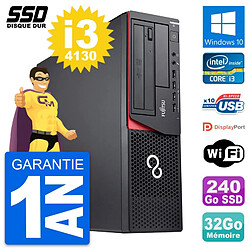 PC Fujitsu Esprimo E920 DT Intel Core i3-4130 RAM 32Go SSD 240Go Windows 10 Wifi - Occasion