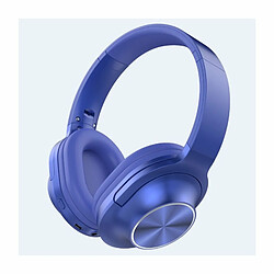 3700A Casque Sans Fil Bluetooth Microphone Jeu Casque Stéréo Pliable Contrebasse Bleu