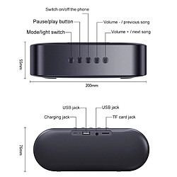 Acheter Wewoo Mini enceinte Bluetooth Haut-parleur pour mini-carte portable S6 (noir)