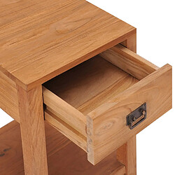 Avis vidaXL Table de chevet 35x35x50 cm bois de teck massif