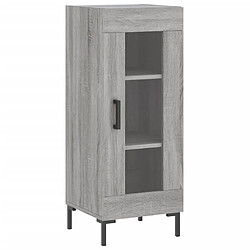 vidaXL Buffet Sonoma gris 34,5x34x90 cm Bois d'ingénierie