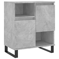 Maison Chic Buffet,Meuble de Rangement,commode pour salon,Cuisine Gris béton 60x35x70 cm Bois d'ingénierie -MN76179