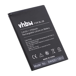 vhbw Li-Ion Batterie 2700mAh (3.8V) pour téléphone portable Smartphone THL 2015, 2015A comme BL-08. 