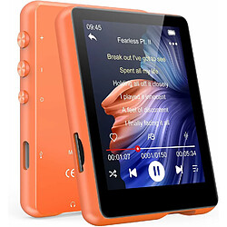 Vendos85 Lecteur MP3 de 2,4 pouce 32 go Bluetooth 5.0 orange 