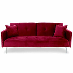 Paris Prix Canapé Convertible 3 Places Lacla 191cm Rouge