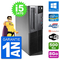 PC Lenovo ThinkCentre M82 SFF Intel i5-3470 RAM 8Go Disque 500Go Windows 10 Wifi · Occasion 