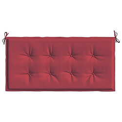 Acheter Maison Chic Coussin Confort | pouf | Coussin de banc de jardin rouge bordeaux 100x50x3 cm -GKD87125