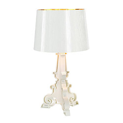 Kartell BOURGIE - Lampe à poser Blanc/Or H68-78cm